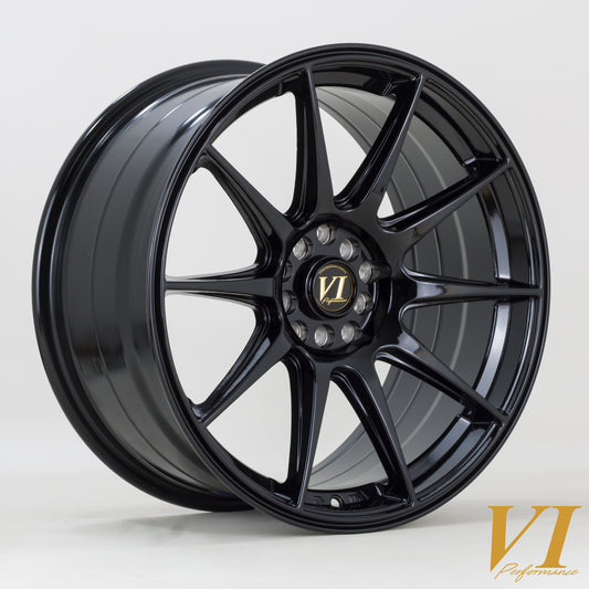 6Performance BDR 18x8.75 5x100-5x114 ET30 Black