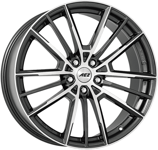 AEZ - Kaiman Dark 7.5x17 (Gunmetal / Polished) 5x108 PCD