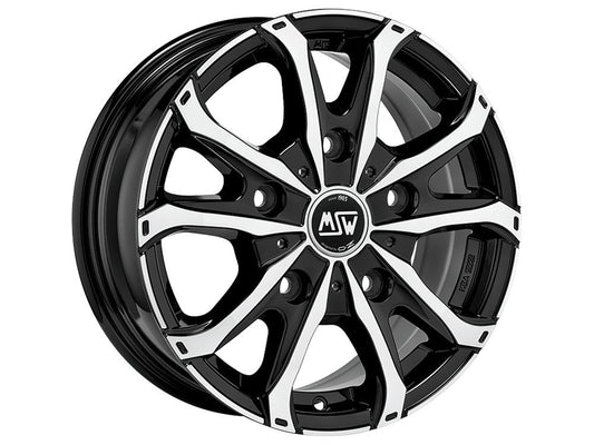 MSW 48 VAN 7,5x18 ET 53 5x130 MSW GLOSS BLACK FULL POLISHED Single Wheel