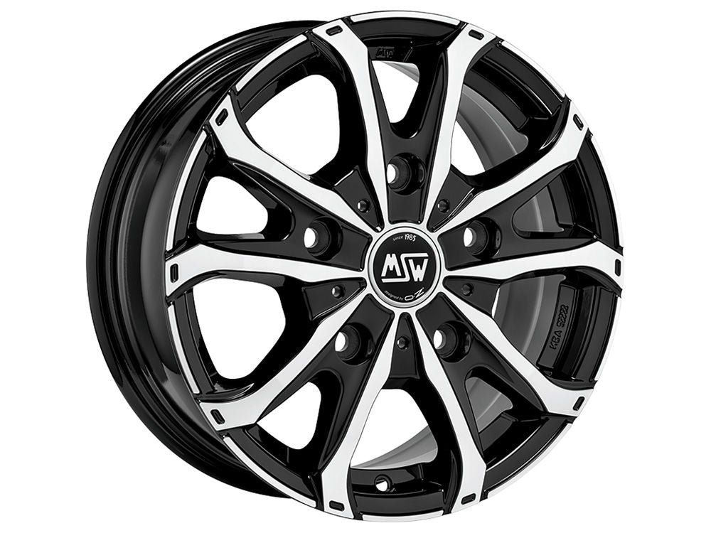 MSW 48 VAN 7x17 ET 55 5x120 MSW GLOSS BLACK FULL POLISHED Single Wheel