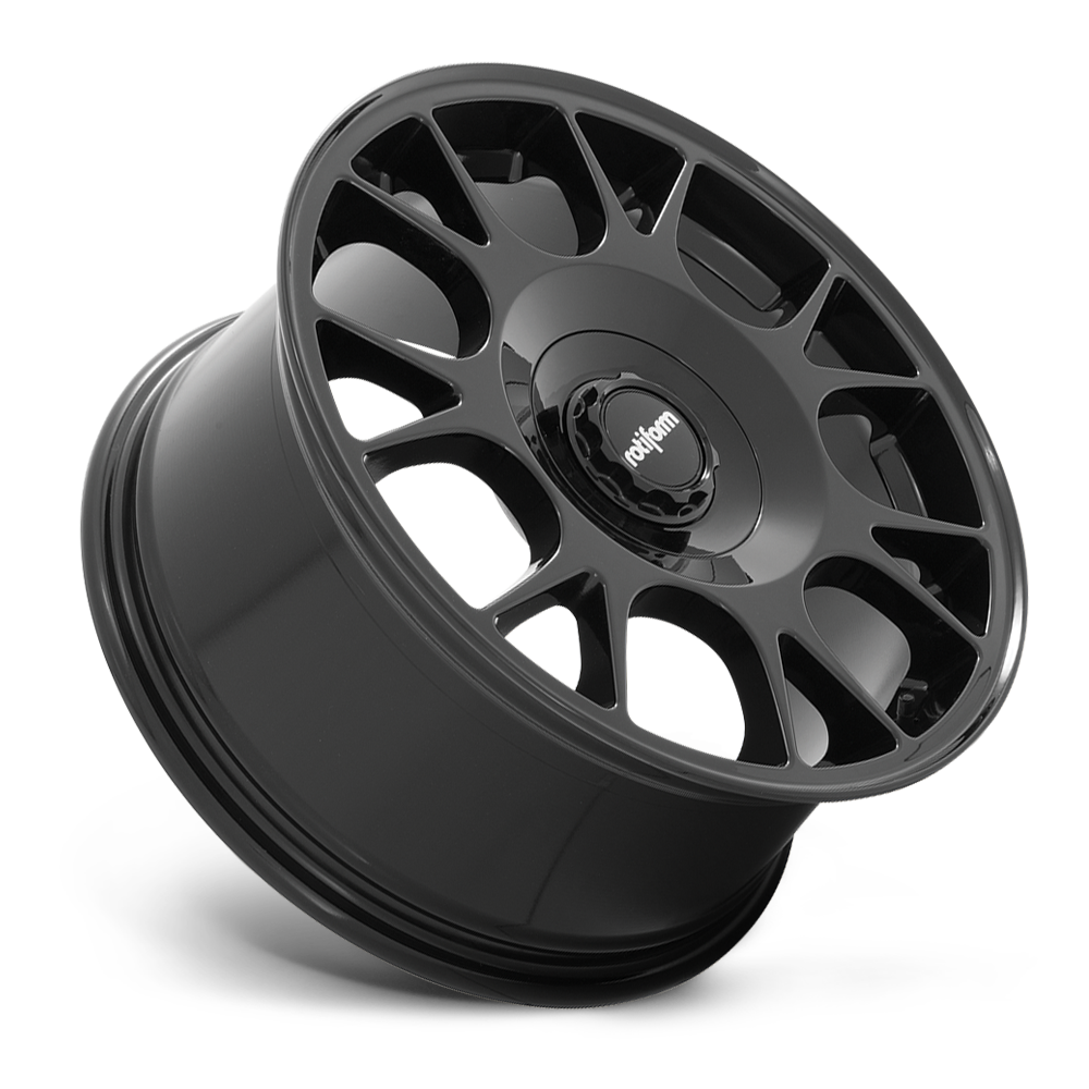 Rotiform TUF-R, 18 x 8.5 inch, 5x112~5x114.3 PCD, ET45 Gloss Black, Single Wheel