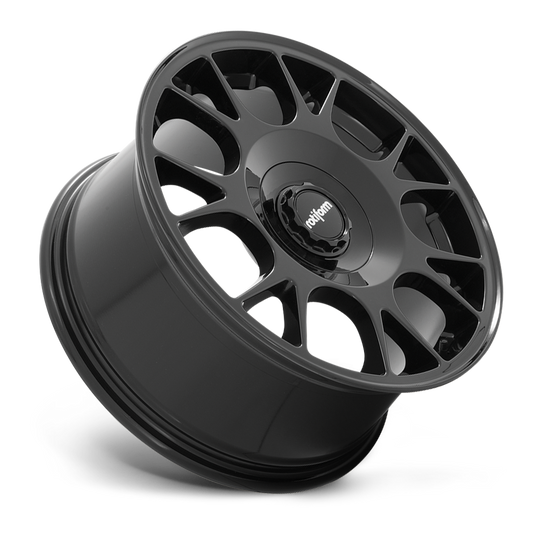 Rotiform TUF-R, 18 x 8.5 inch, 5x112~5x114.3 PCD, ET45 Gloss Black, Single Wheel