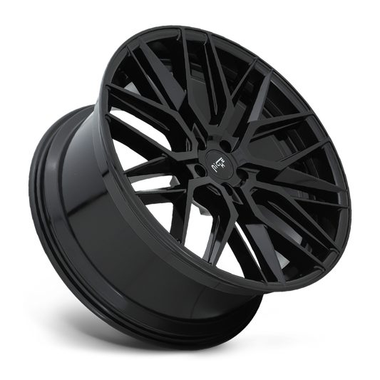 Niche Gamma, 22 x 10.5 inch, 5127 PCD, ET35 Gloss Black, Single Wheel