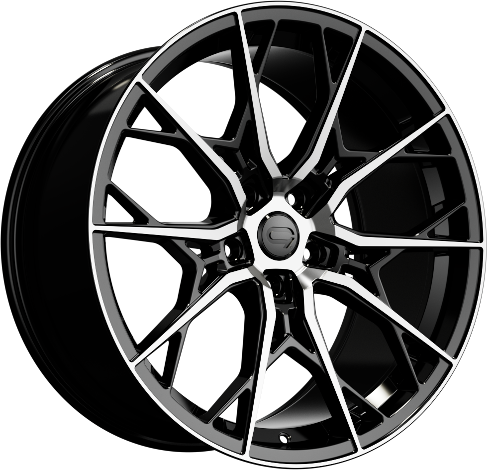 CADES Sentinel, 20 x 10 inch, 5x112 PCD, ET35 Black Polished, Single Wheel