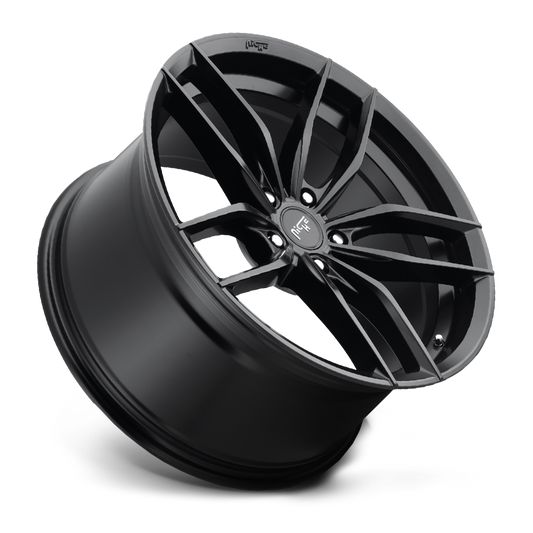 Niche Vosso, 22 x 9 inch, 5x108 PCD, ET38 Matte Black, Single Wheel