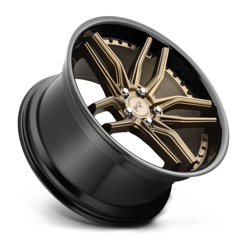 Niche Methos, 19 x 8.5 inch, 5x112 PCD, ET42 Matte Bronze / Glossy Black, Single Wheel