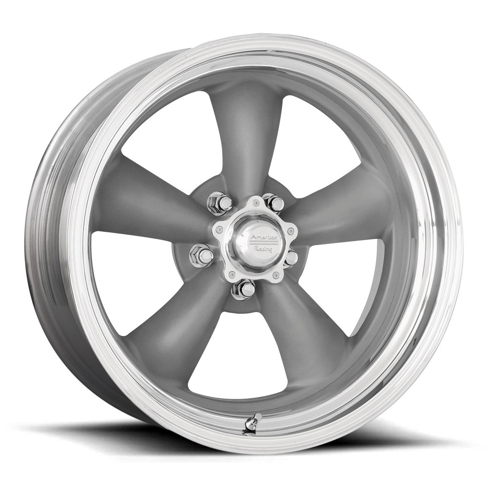 American Racing Torq Thrust II, 20 x 8 inch, ET0 Magnesium Gray with Machined Lip Single Wheel