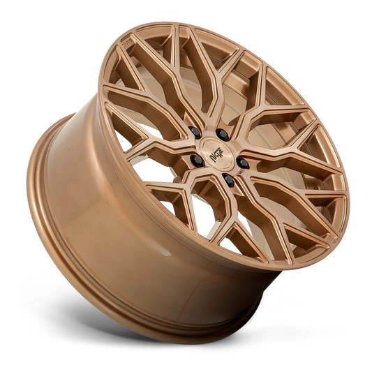 Niche Mazzanti, 22 x 10 inch, 5x130 PCD, ET30 Brushed Bronze, Single Wheel