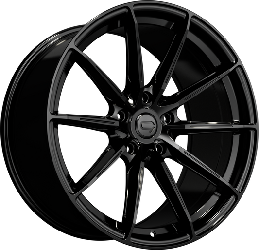 CADES Cortez, 20 x 10 inch, 5x112 PCD, ET35 Black, Single Wheel