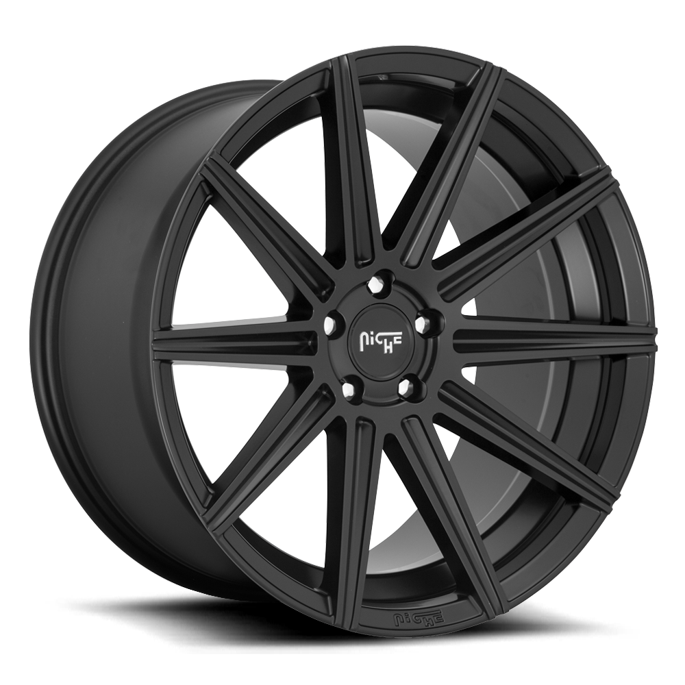 Niche Tifosi, 20 x 9 inch, 5x120 PCD, ET35 Matte Black, Single Wheel