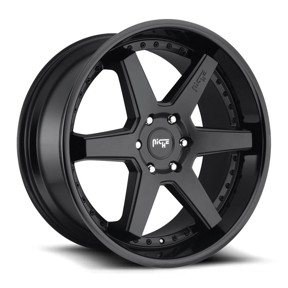 Niche Altair, 20 x 9 inch, 5x120 PCD, ET35 Two-Tone Black, Single Wheel