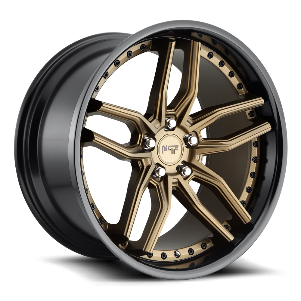 Niche Methos, 19 x 8.5 inch, 5x112 PCD, ET42 Matte Bronze / Glossy Black, Single Wheel