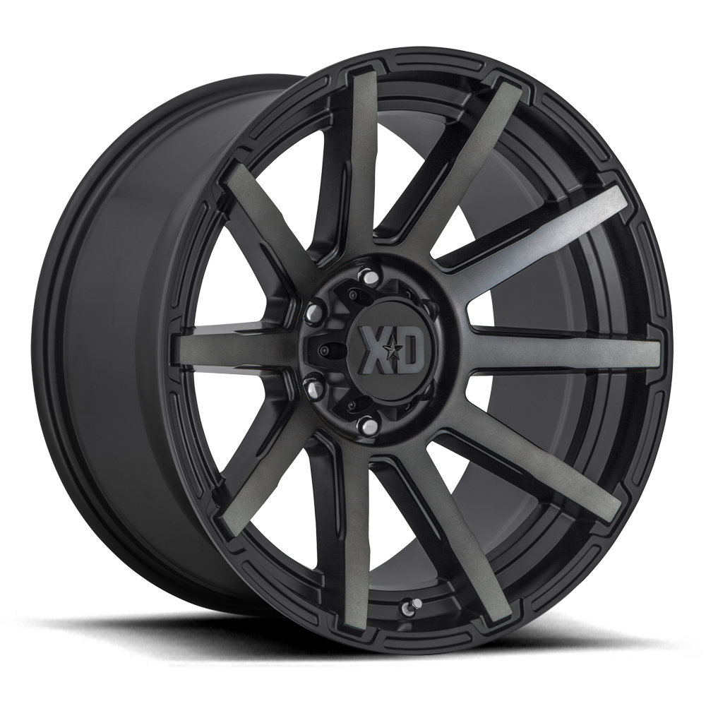 XD Outbreak, 20 x 9 inch, 5x127 PCD, ET0 Satin Black w/ Gray Tint Single Wheel