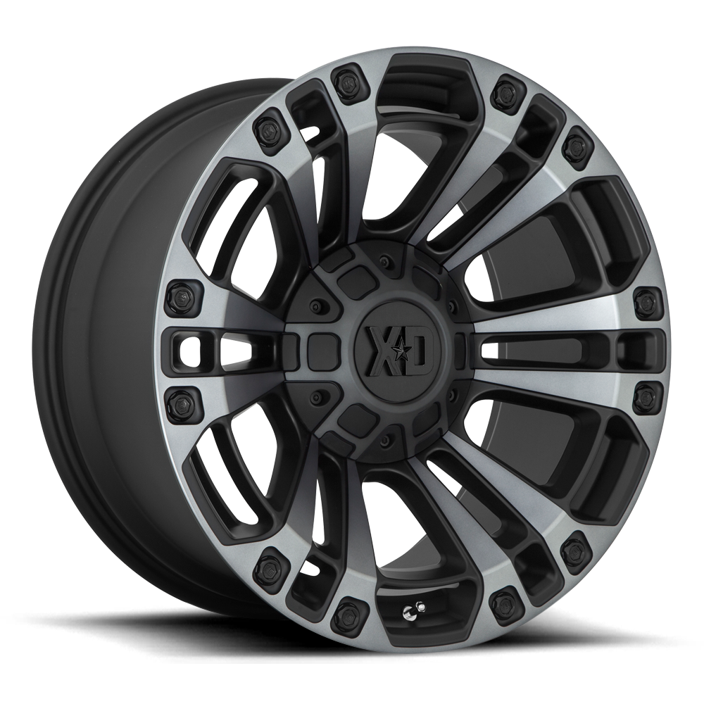 XD Monster 3, 20 x 9 inch, 6x135 / 6x139 PCD, ET18 Satin Black w/ Gray Tint Single Wheel