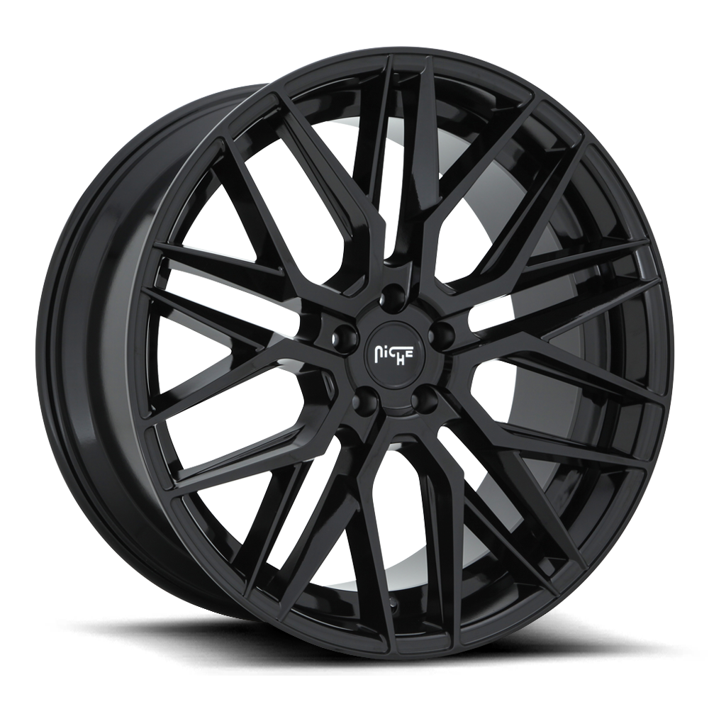 Niche Gamma, 19 x 8.5 inch, 5x112 PCD, ET42 Gloss Black, Single Wheel