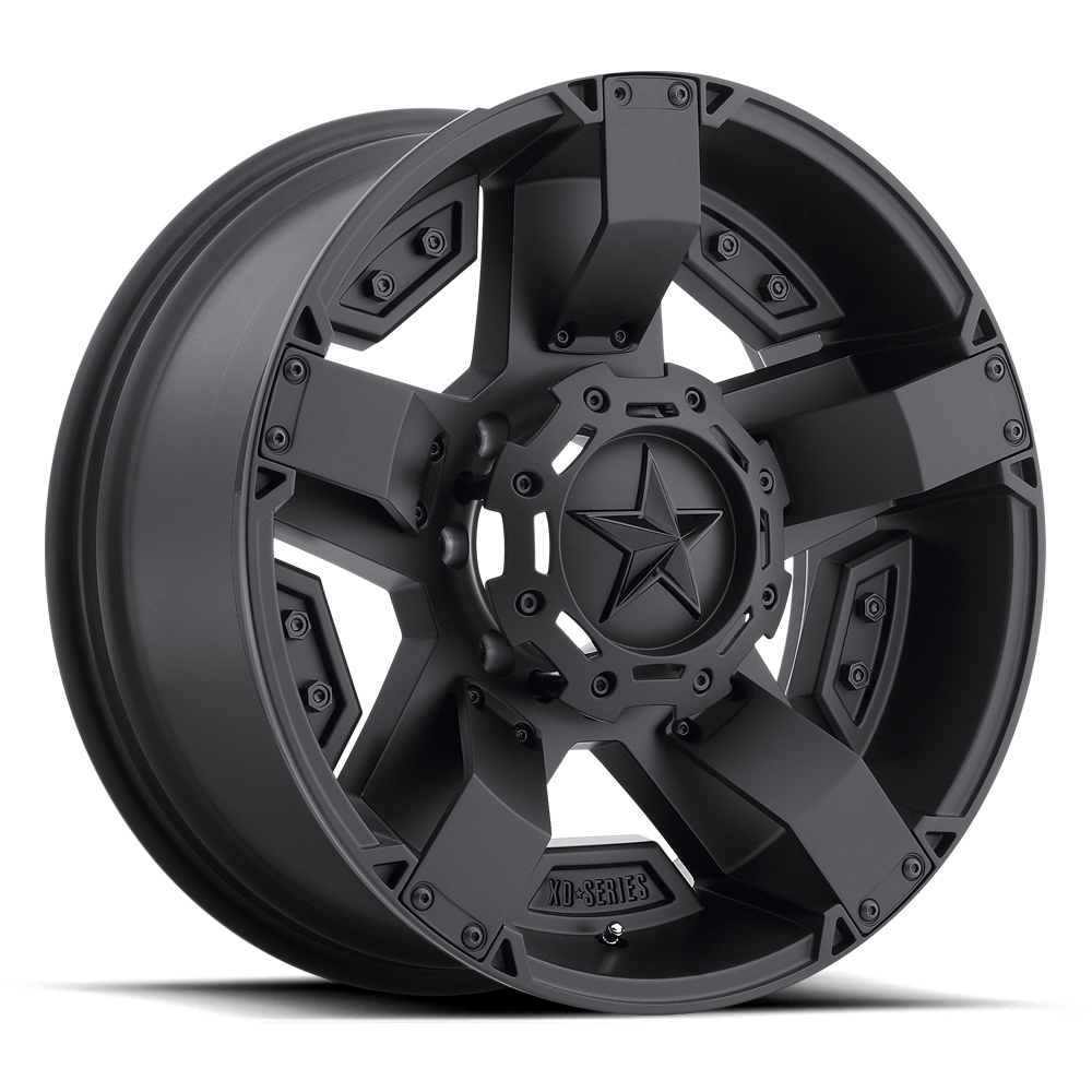 XD Rockstar 2, 17 x 8 inch, 5x114 / 5x127 PCD, ET10 Matte Black Single Wheel