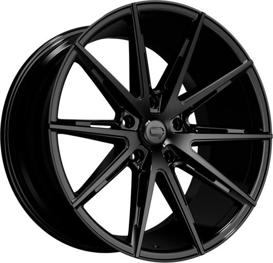 CADES Chronos, 19 x 8.5 inch 5x112 PCD, ET30 Black, Single Wheel