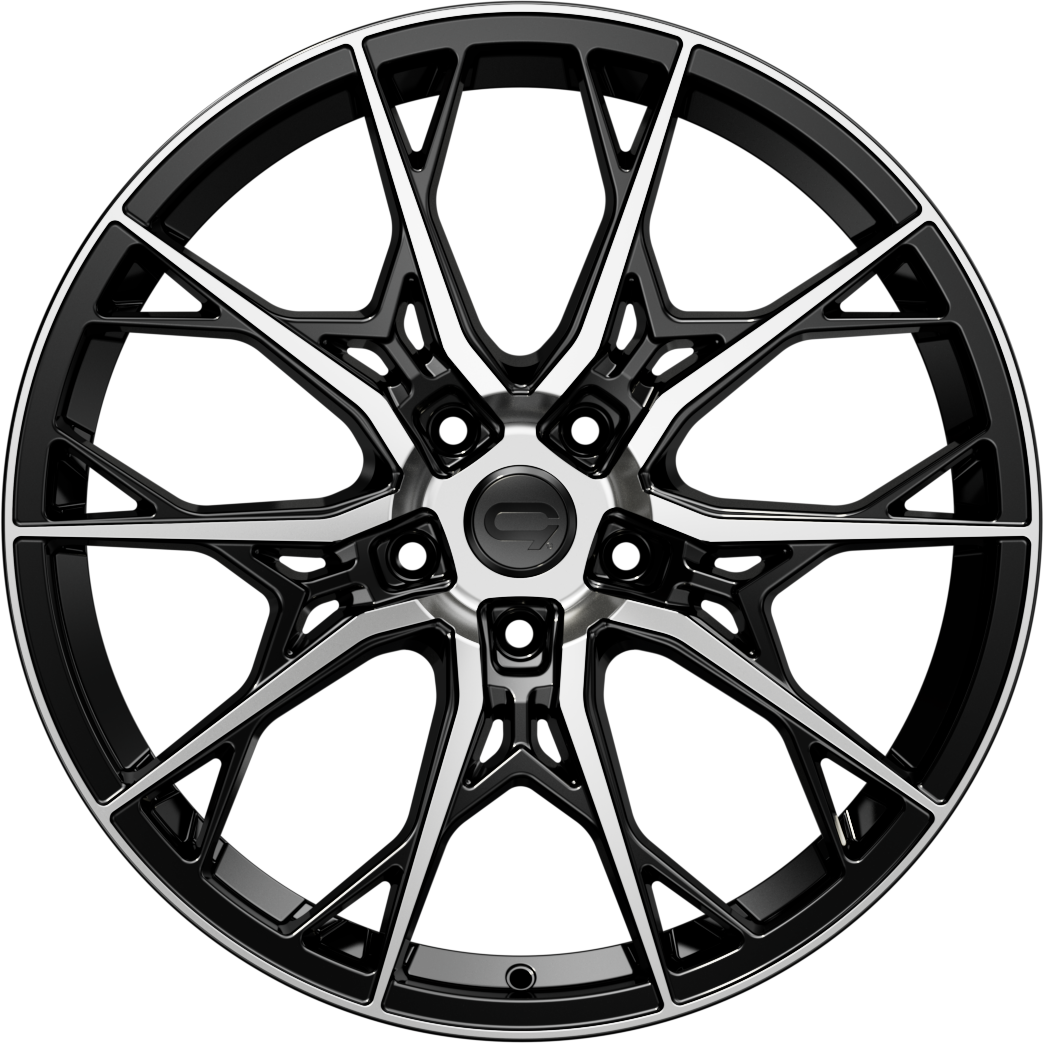 CADES Sentinel, 20 x 10 inch, 5x112 PCD, ET35 Black Polished, Single Wheel