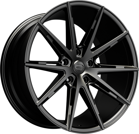 CADES Chronos, 20 x 10 inch, 5x112 PCD, ET35 Matt Black, Single Wheel