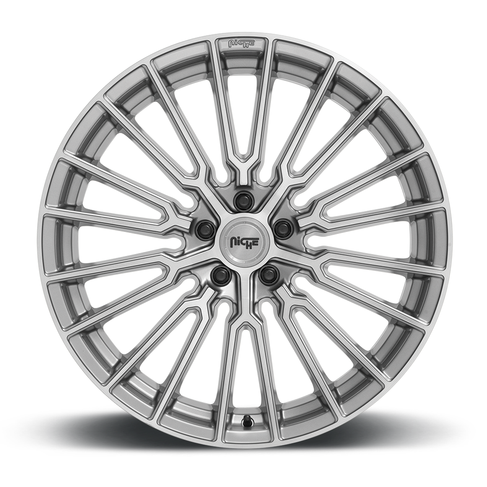 Niche Premio, 20 x 9 inch, 5x120 PCD, ET35 Platinum, Single Wheel