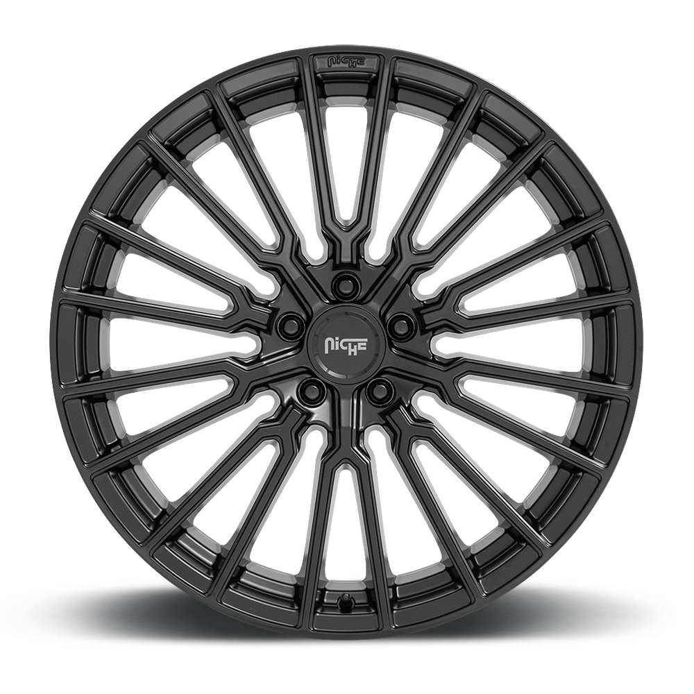 Niche Premio, 22 x 10 inch, 5x112 PCD, ET35 Matte Black, Single Wheel