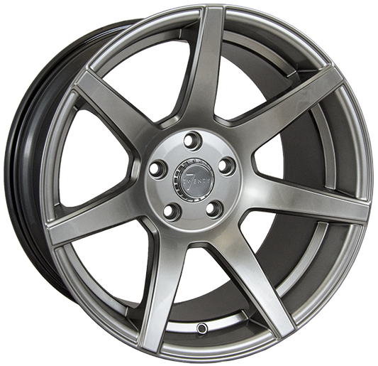 7Twenty Style 55, 18 x 9.5 inch, 5x120 PCD, ET15, Single Wheel, Hyper Black