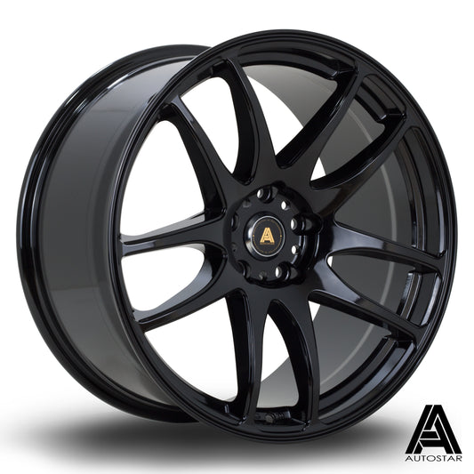 Autostar A510, 19 x 9.5 inch, 5114 PCD, ET35 Black Single Wheel