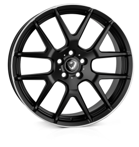 CADES Comana, 22 x 9.5 inch , 5-120 PCD, ET40,  Matt Black lip Polish, Single Wheel