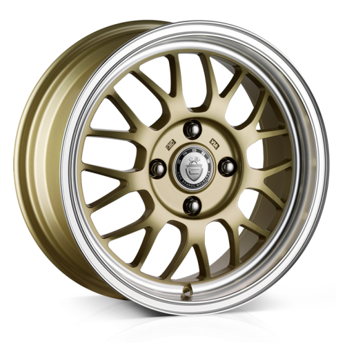 CADES Eros, 16 x 7 inch , 4-100 PCD, ET35,  Gold, Single Wheel