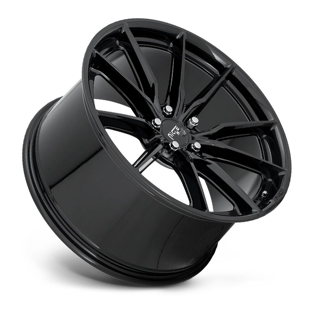 Niche Rainier, 19 x 8.5 inch, 5x112 PCD, ET42 Gloss Black, Single Wheel