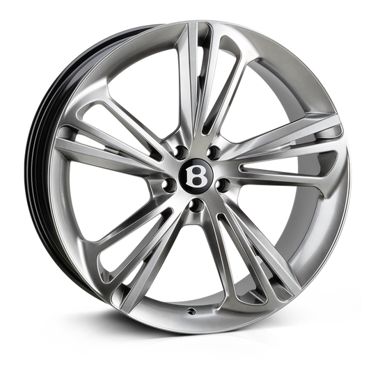 HAWKE WHEELS Aquila, 22 x 9.5 inch , 5-112 PCD, ET30,  Silver, Single Wheel