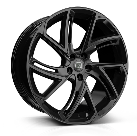 HAWKE WHEELS Condor, 22 x 9.5 inch , 5x108 PCD, ET39,  Black Stealth, Single Wheel