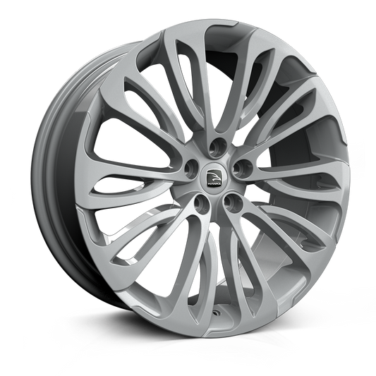 HAWKE WHEELS Halcyon, 22 x 9.5 inch , 5-120 PCD, ET40,  Silver, Single Wheel