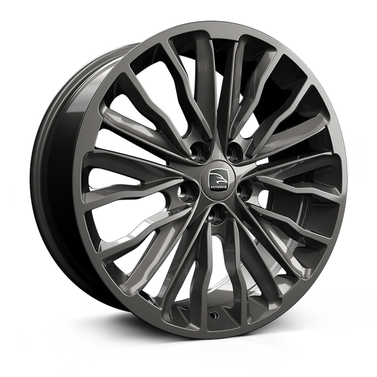 HAWKE WHEELS Harrier, 22 x 9.5 inch , 5-120 PCD, ET40,  Gunmetal, Single Wheel