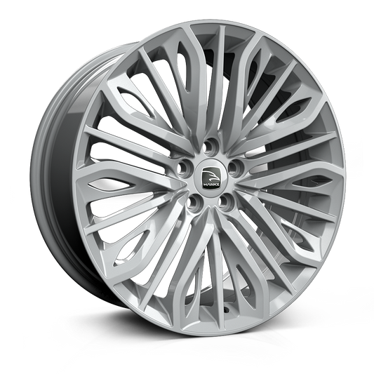 HAWKE WHEELS Vega, 22 x 9.5 inch , 5-120 PCD, ET35,  Silver, Single Wheel