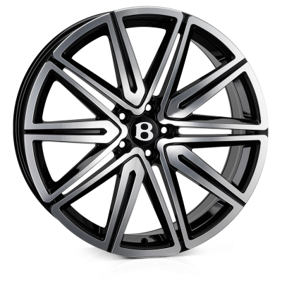 SSR SSR II, 21 x 9.5 inch , 5-112 PCD, ET35,  Black Polish, Single Wheel