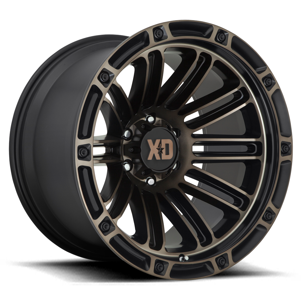 XD Double Deuce, 20 x 9 inch, 6x139 PCD, ET0 Matte Black / Bronze Single Wheel