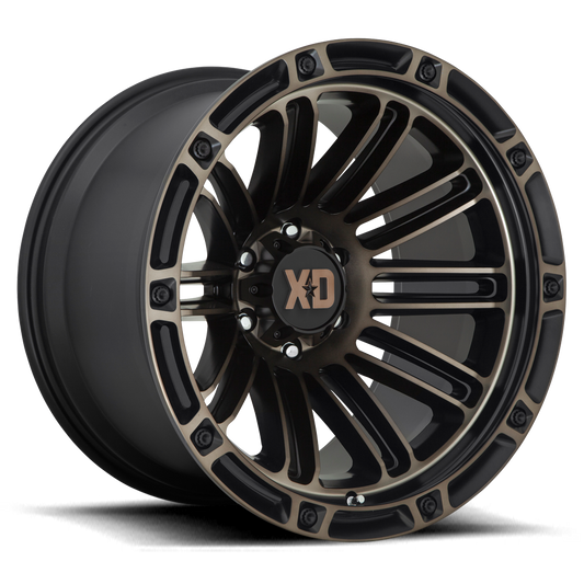 XD Double Deuce, 20 x 9 inch, 6x139 PCD, ET0 Matte Black / Bronze Single Wheel