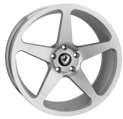 CADES Vulcan, 20 x 10 inch , 5-120 PCD, ET43,  Brushed Silver, Single Wheel