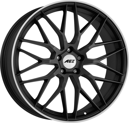 AEZ - Crest Dark 8.0x18 (Gunmetal Matt / Polished Lip) 5x114.3 PCD, Single Wheel