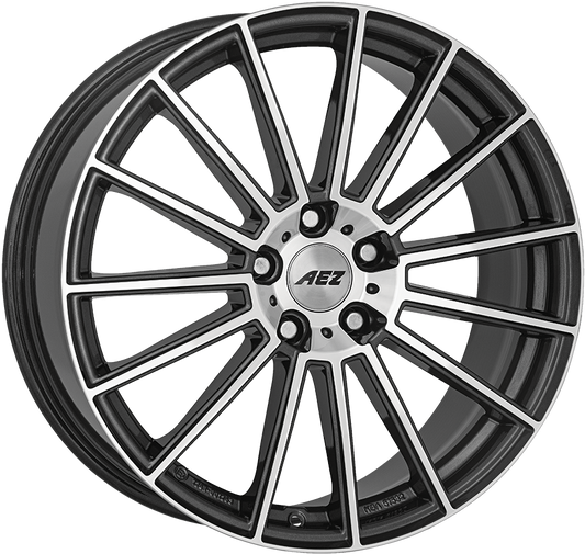 AEZ - Steam 7.5x19 (Gunmetal / Polished) 5x105 PCD, Single Wheel