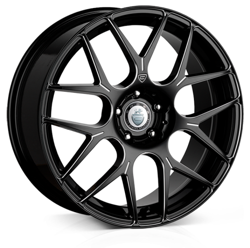 CADES Bern Accent, 18 x 9 inch , 5-112 PCD, ET45,  Black Accent, Single Wheel