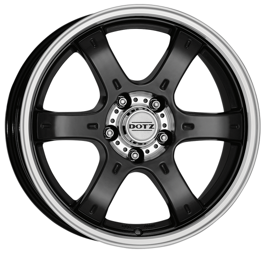 Dotz - Crunch 8.0x17 (Black / Polished) 6x139.7 PCD, Single Wheel