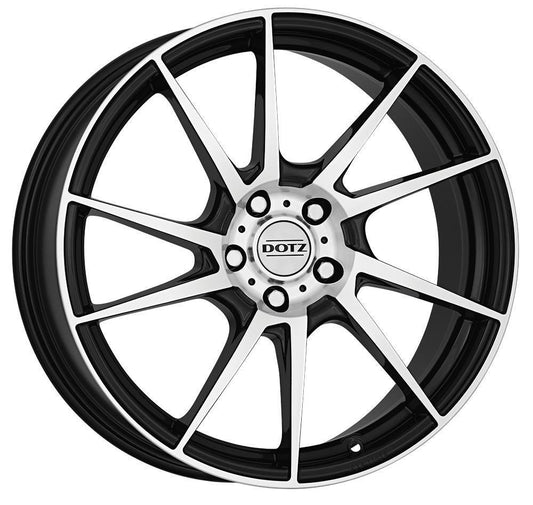 Dotz - Kendo 8.0x18 (Black / Polished) 4x108 PCD, Single Wheel