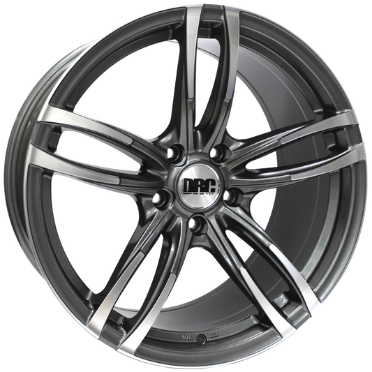 DRC - DMF 8.0x18 (Gunmetal / Polished Face) 5x120 PCD, Single Wheel