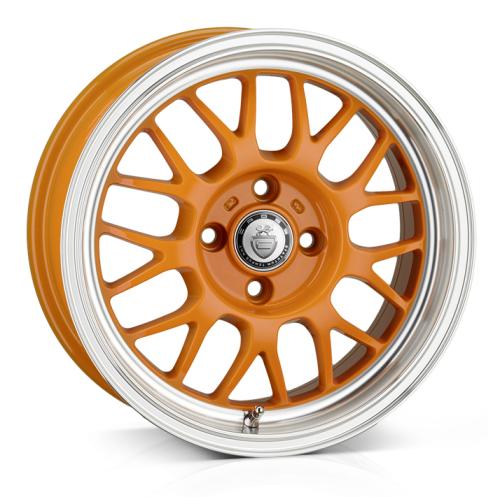 CADES Eros, 15 x 6.5 inch , 4-100 PCD, ET30,  Orange, Single Wheel