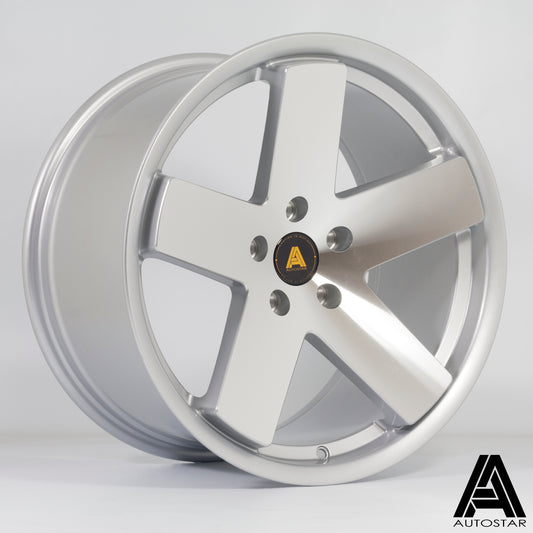 Autostar Euro, 18 x 9.5 inch, 5x112 PCD, ET33, PFSilver, Single Wheel