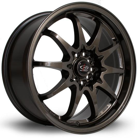 Rota Fight, 17 x 8 inch, 5x100~5x114 PCD, ET48, Gunmetal, Single Wheel