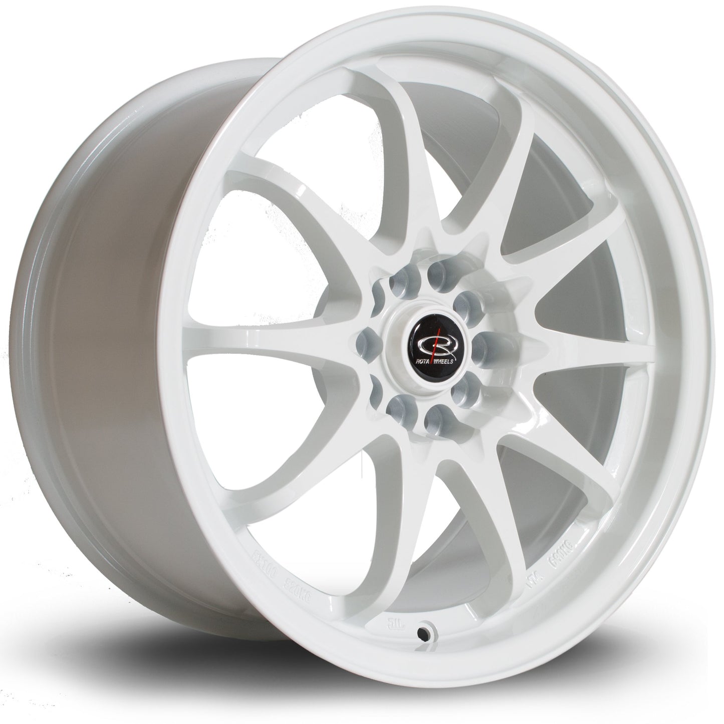 Rota Fight, 17 x 9 inch, 5x100~5x114 PCD, ET50, White, Single Wheel