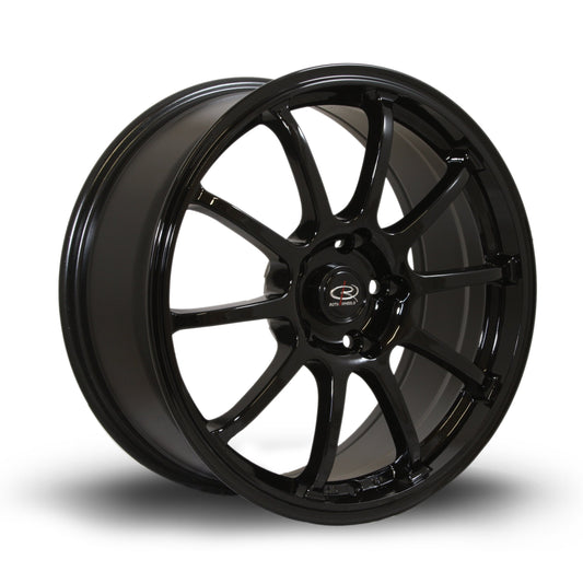 Rota Force, 17 x 7.5 inch, 5x114 PCD, ET45, Black, Single Wheel